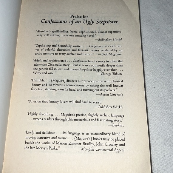 Confessions of an Ugly Stepsister by Gregory Maguire Author of Wicked paperback - Picture 7 of 12